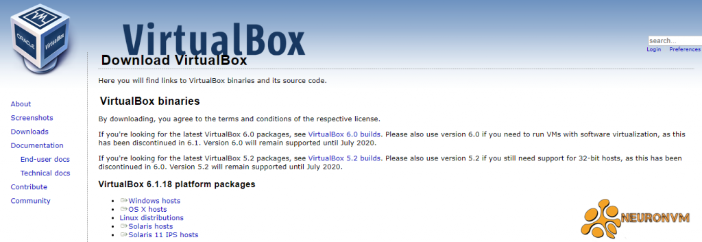 how to download virtualbox