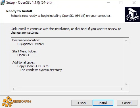 how to install openssl on windows rdp