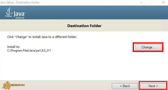 destination folder-java