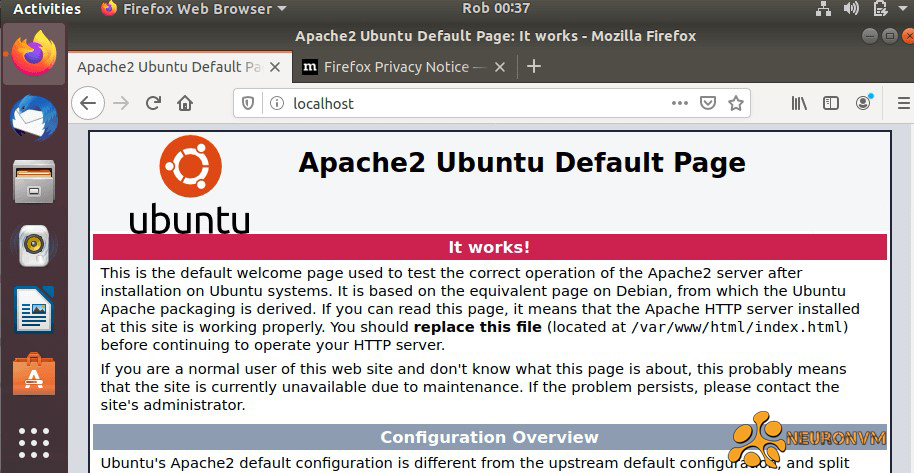 Verify Apache on ubuntu