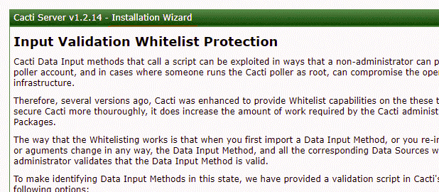 Cacti-Validation-Whitelist-Protection