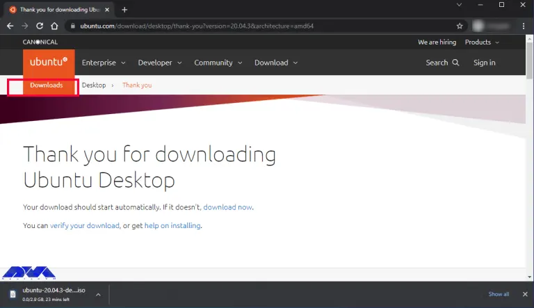 downloading-the-ubuntu-installation-file
