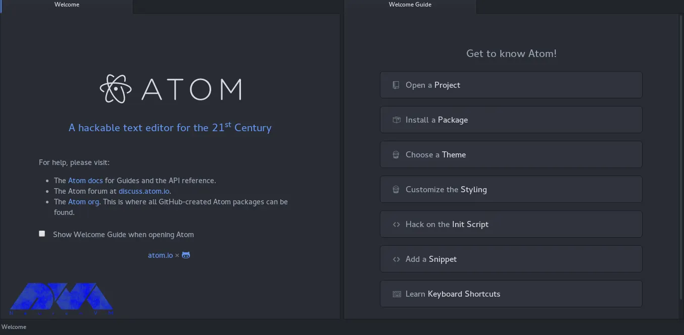 1introduction and install atom on fedora 34