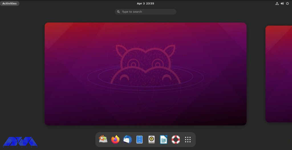 Activities screen of gnome 40