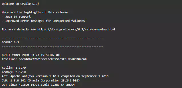 check the installed version of Gradle