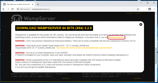 Dowload And Install WAMP Server 