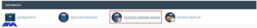 MySQL-Database-Wizard-interface