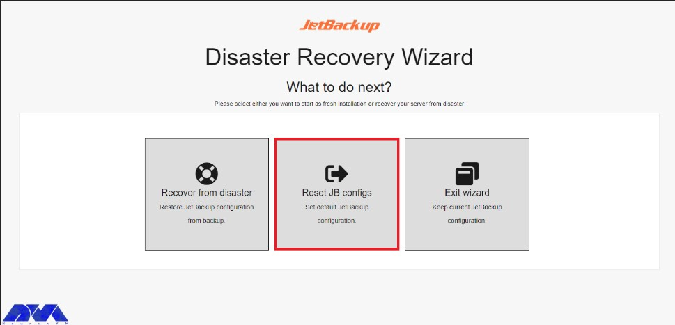 Disaster recovery wizard