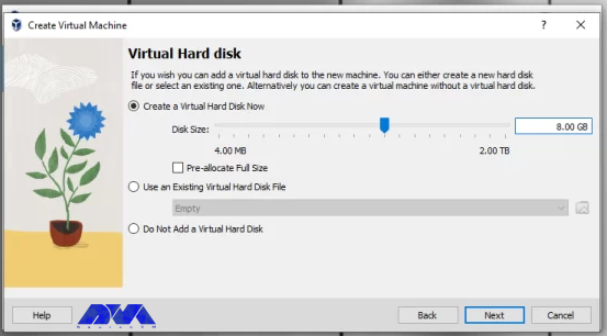 virtual hard disk amount