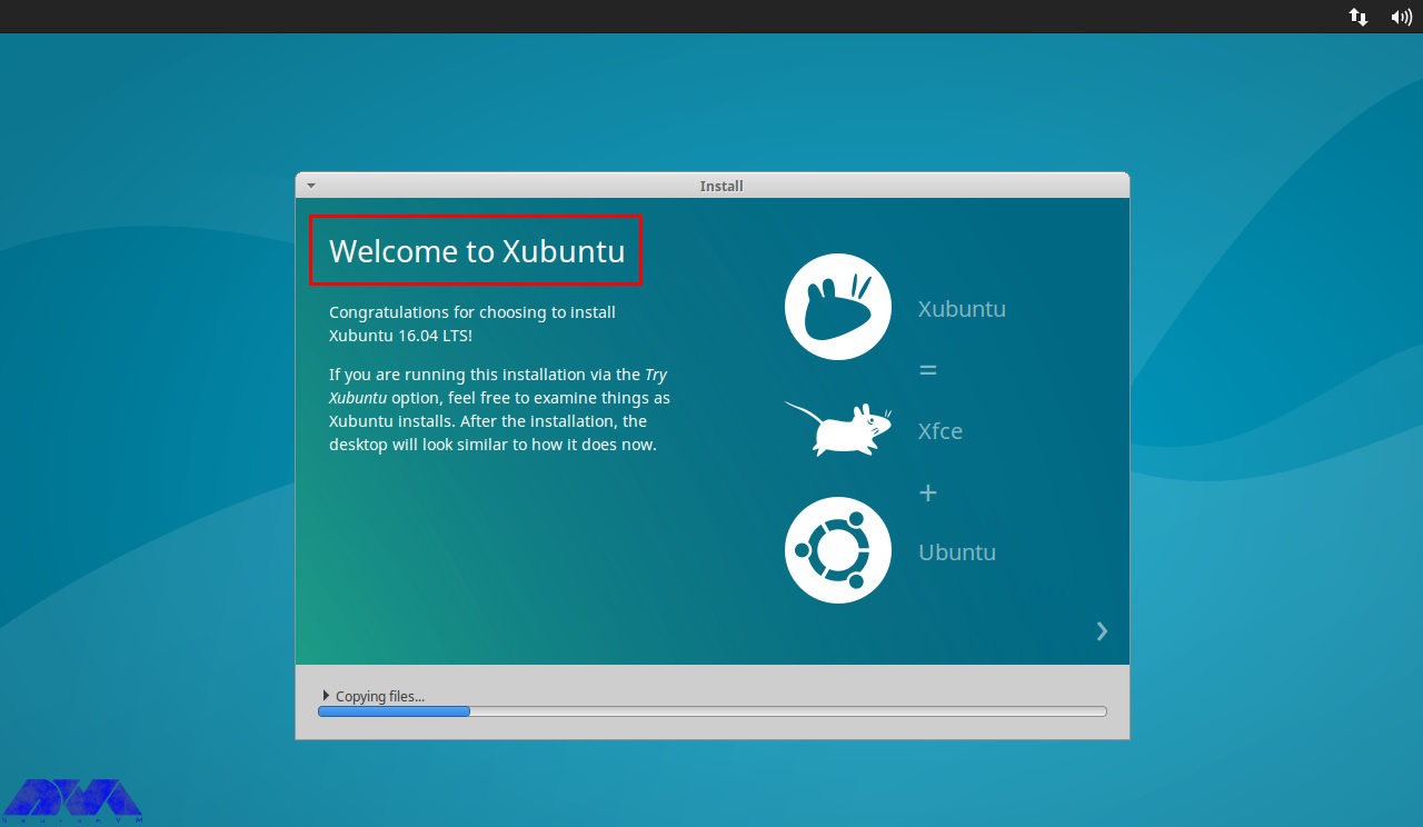 Setting up Xubuntu
