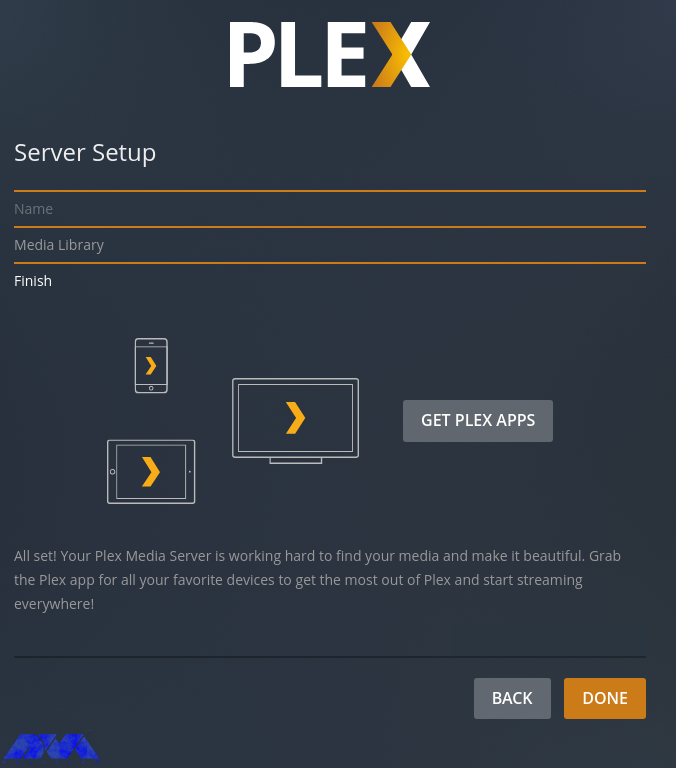 plex server setup