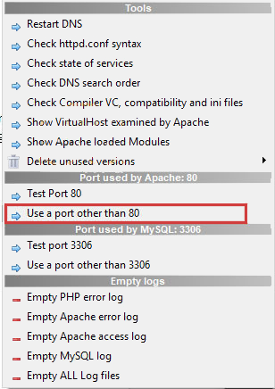 use a port other than 80 - WampServer problems on windows 10
