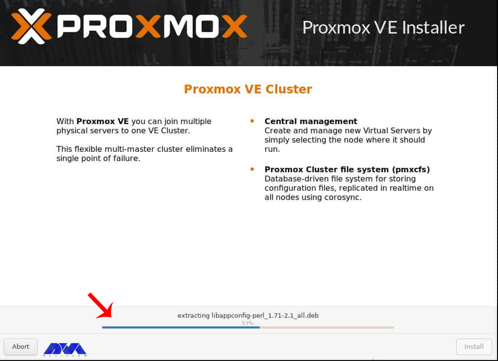 proxmox ve installer