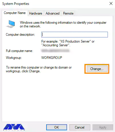 how to change computer name