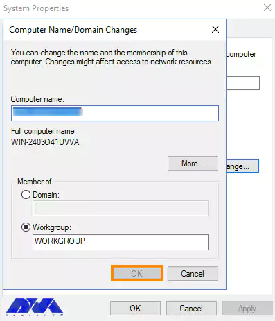 changing computer name