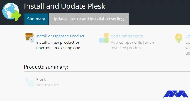 Updates source and installation settings