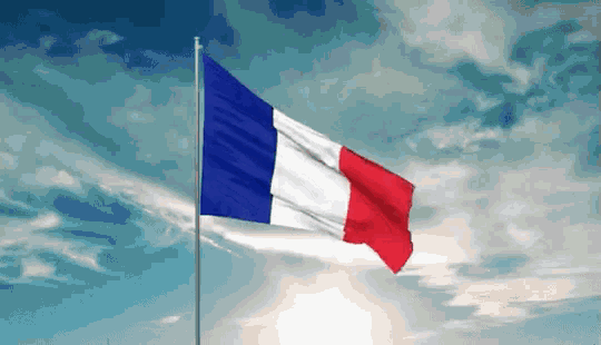 France wavering flag