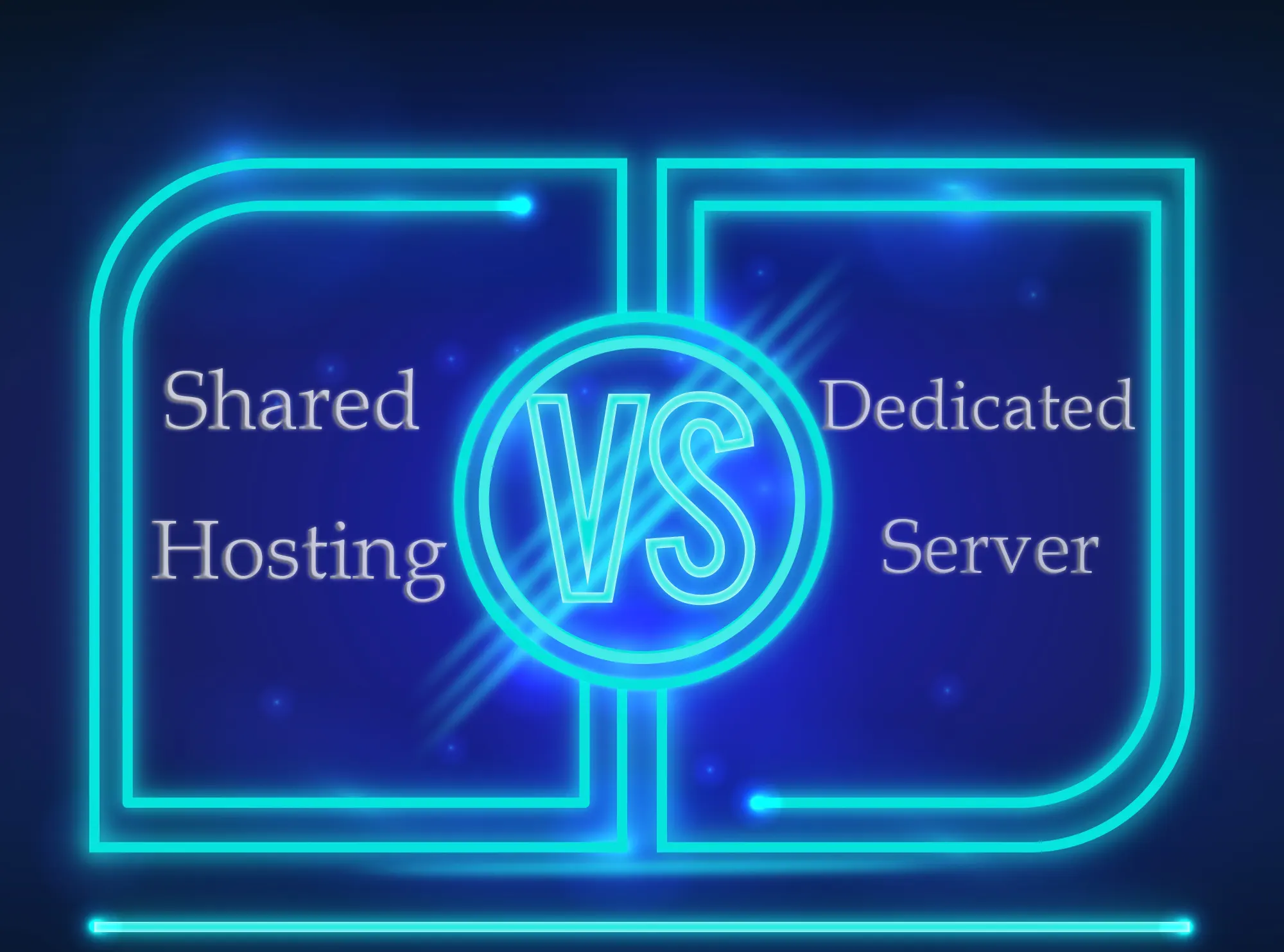 shared hosting vs dedicated server