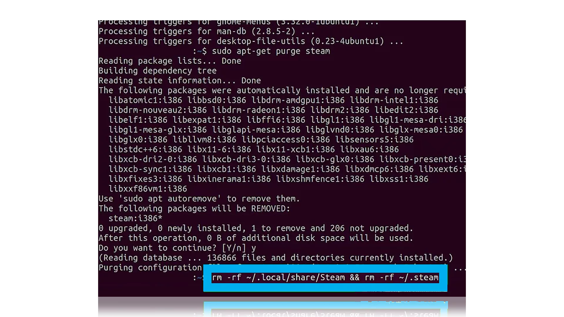 Video steps How to Uninstall Steam Games on Ubuntu: step 4
