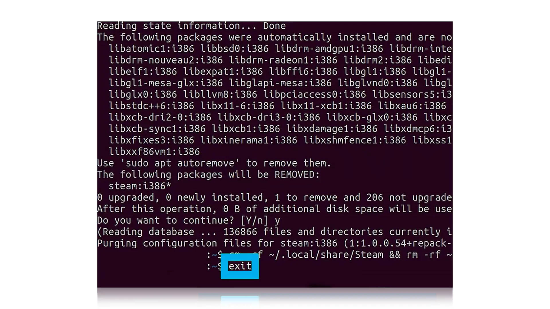 Video steps How to Uninstall Steam Games on Ubuntu: step 5