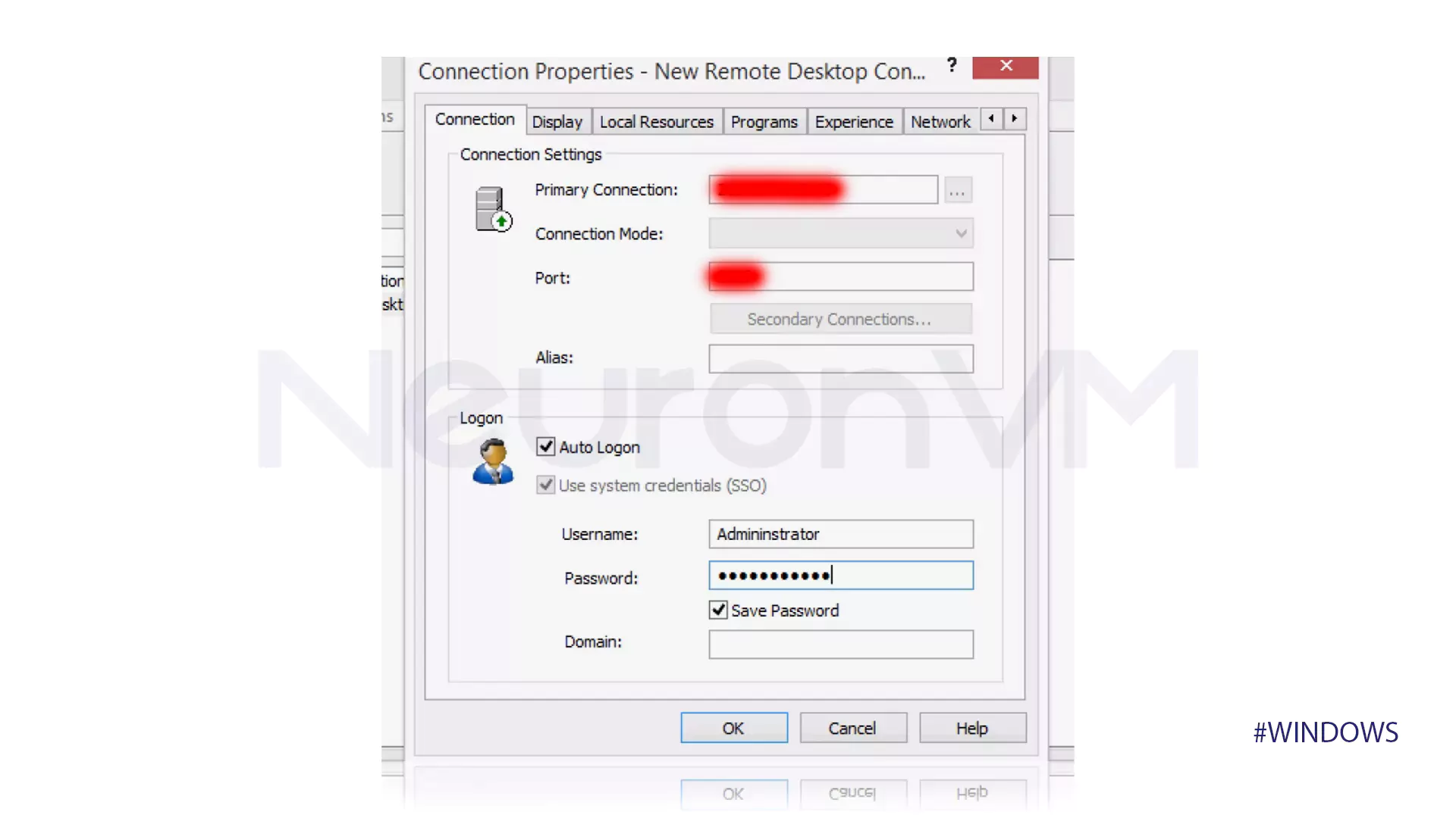 Connect to vps on windows 10 with 2X RDP Client