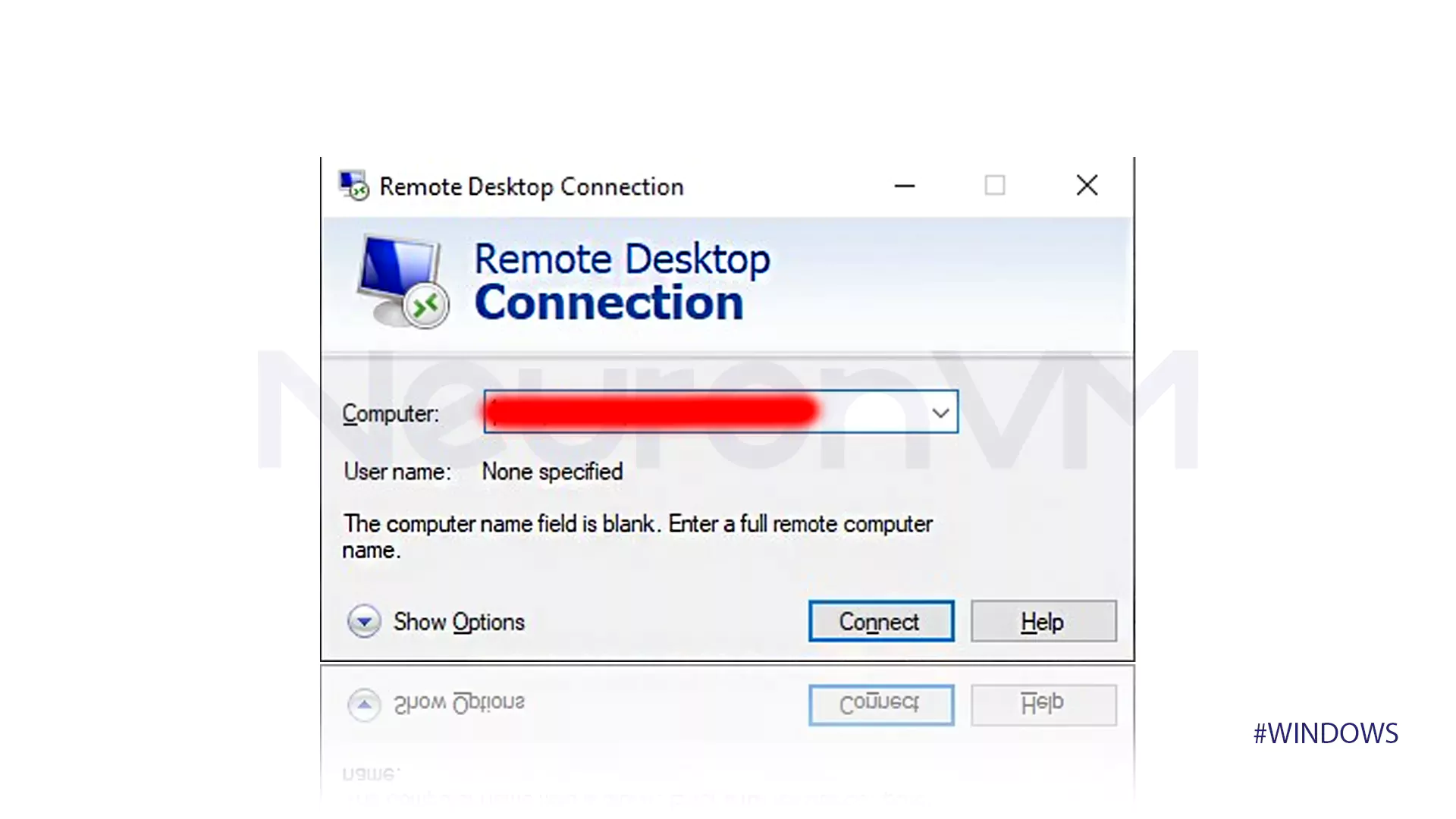 Connecting to a VPS in Windows 11 using the Start Menu