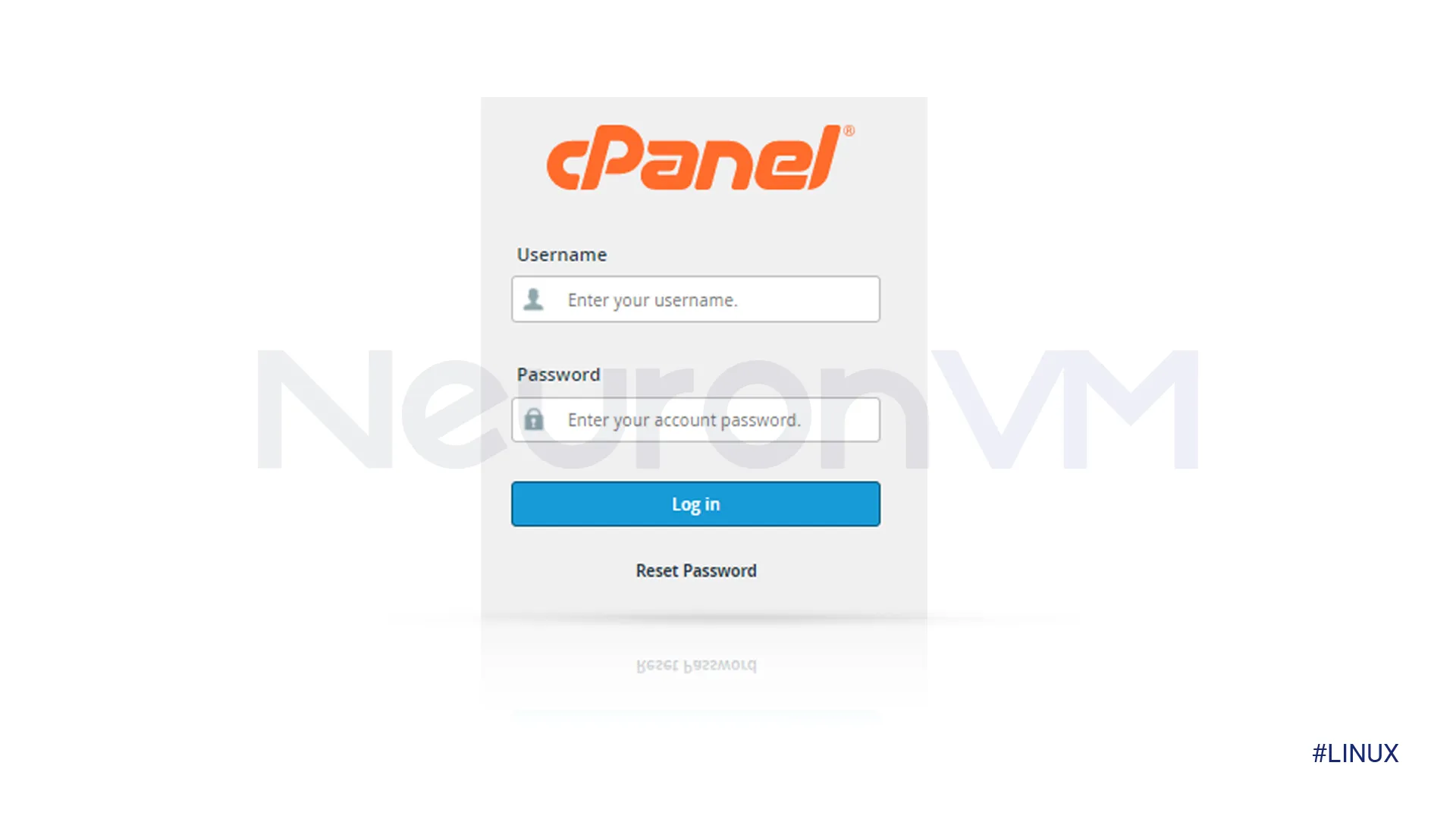 logging in to cPanel account