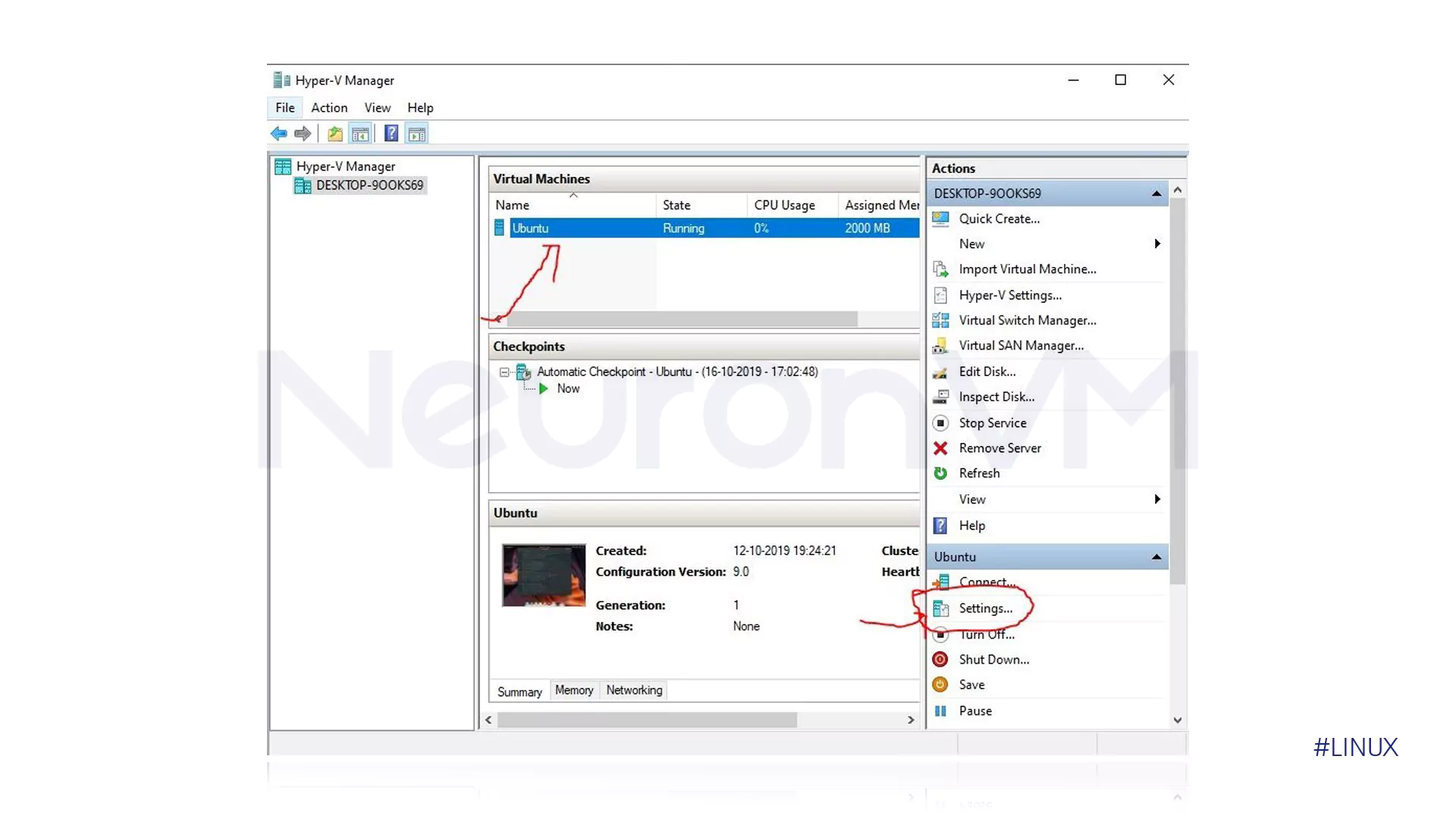 Configure a bridged Hyper-V adapter - step three