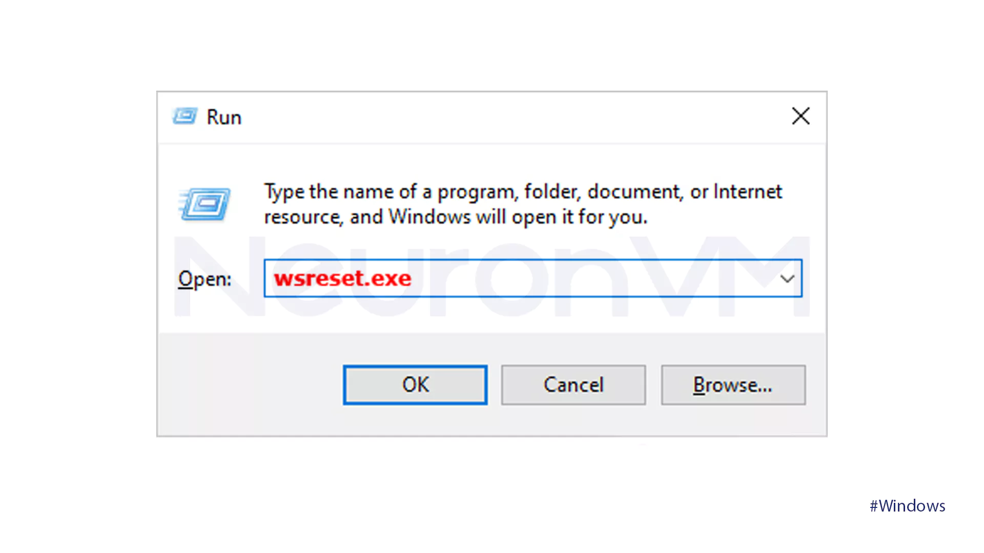 Clear Cache Files in the Microsoft Store