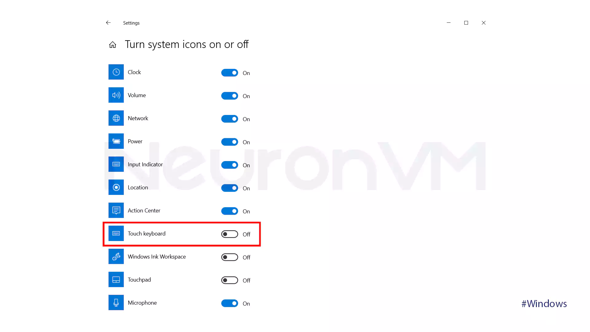 Insert Emojis on Windows Keyboard​ using Touch Keyboard on Windows 10 - 3