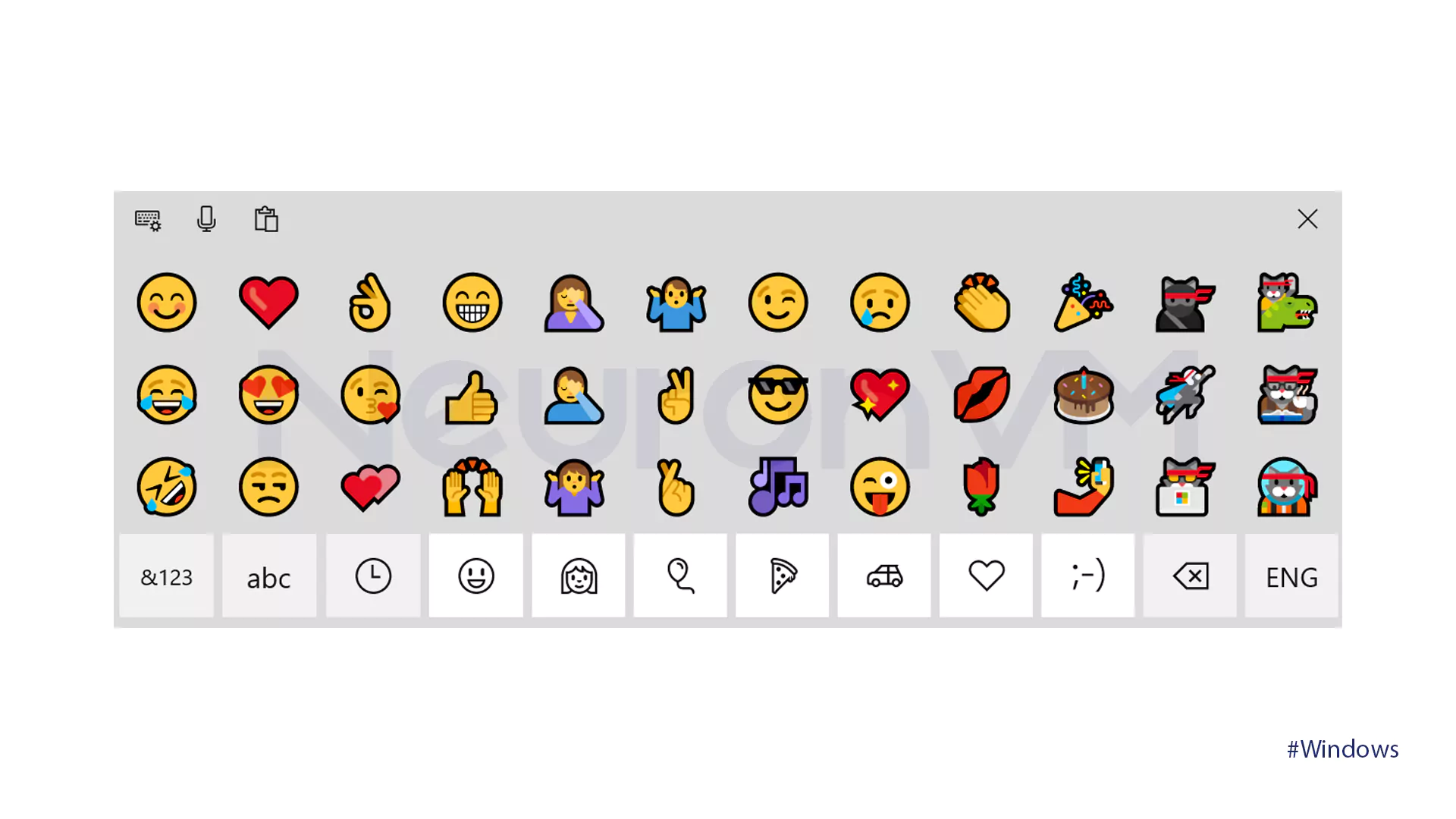 Insert Emojis on Windows Keyboard​ using Touch Keyboard on Windows 10 - 6