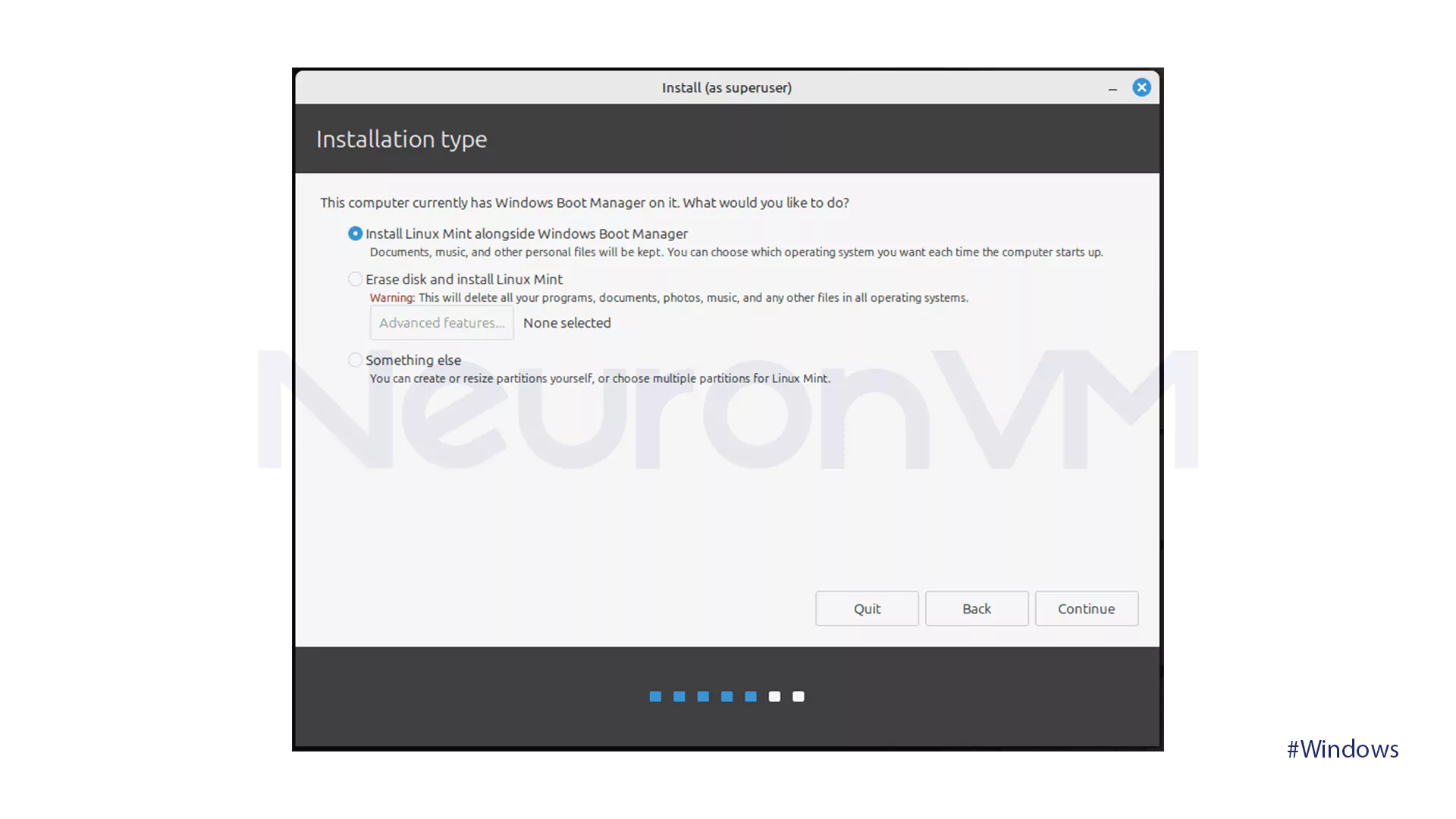 Installation of Linux Mint 22 - 2