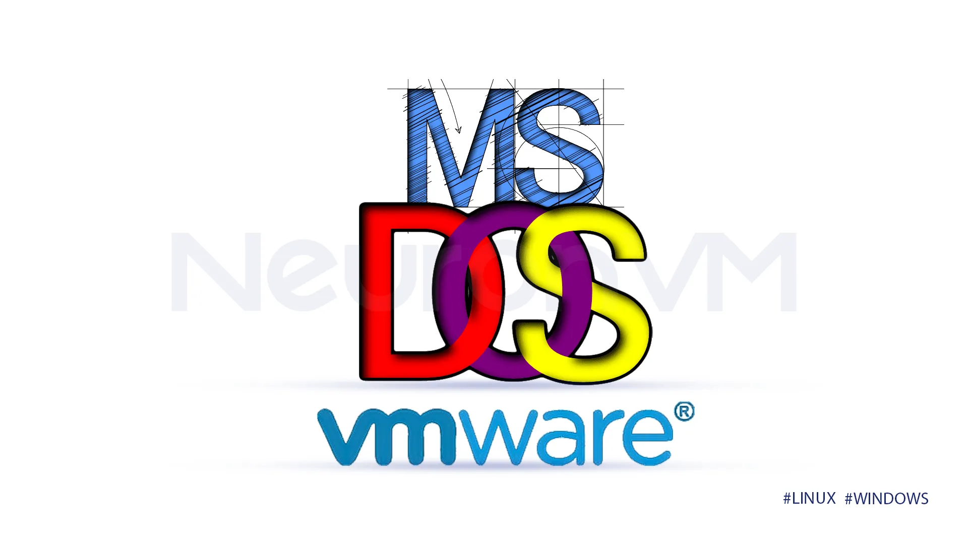 how to install MS-DOS on vmware