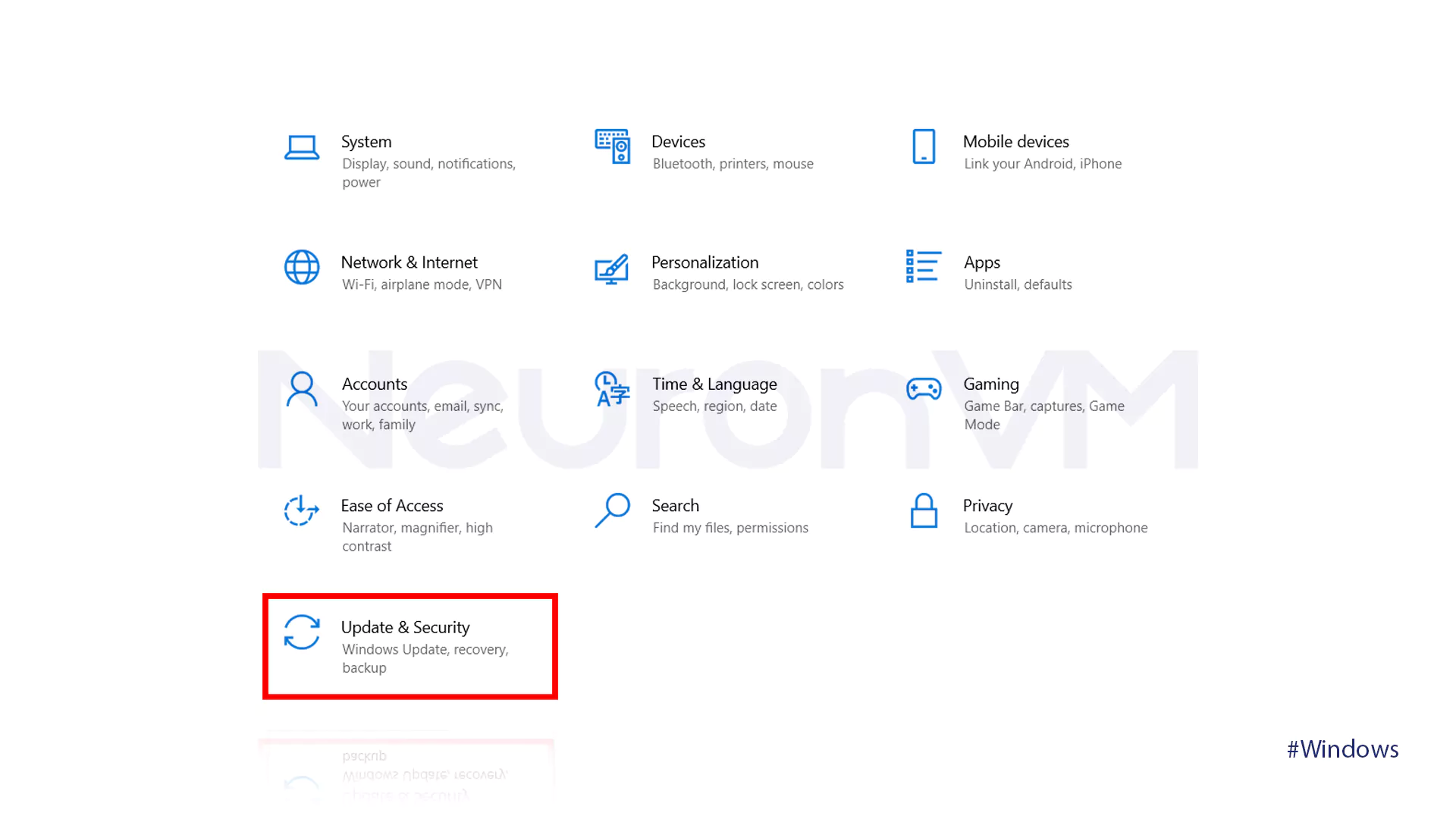 Restore Windows 10 to Factory Settings​ -Step 2