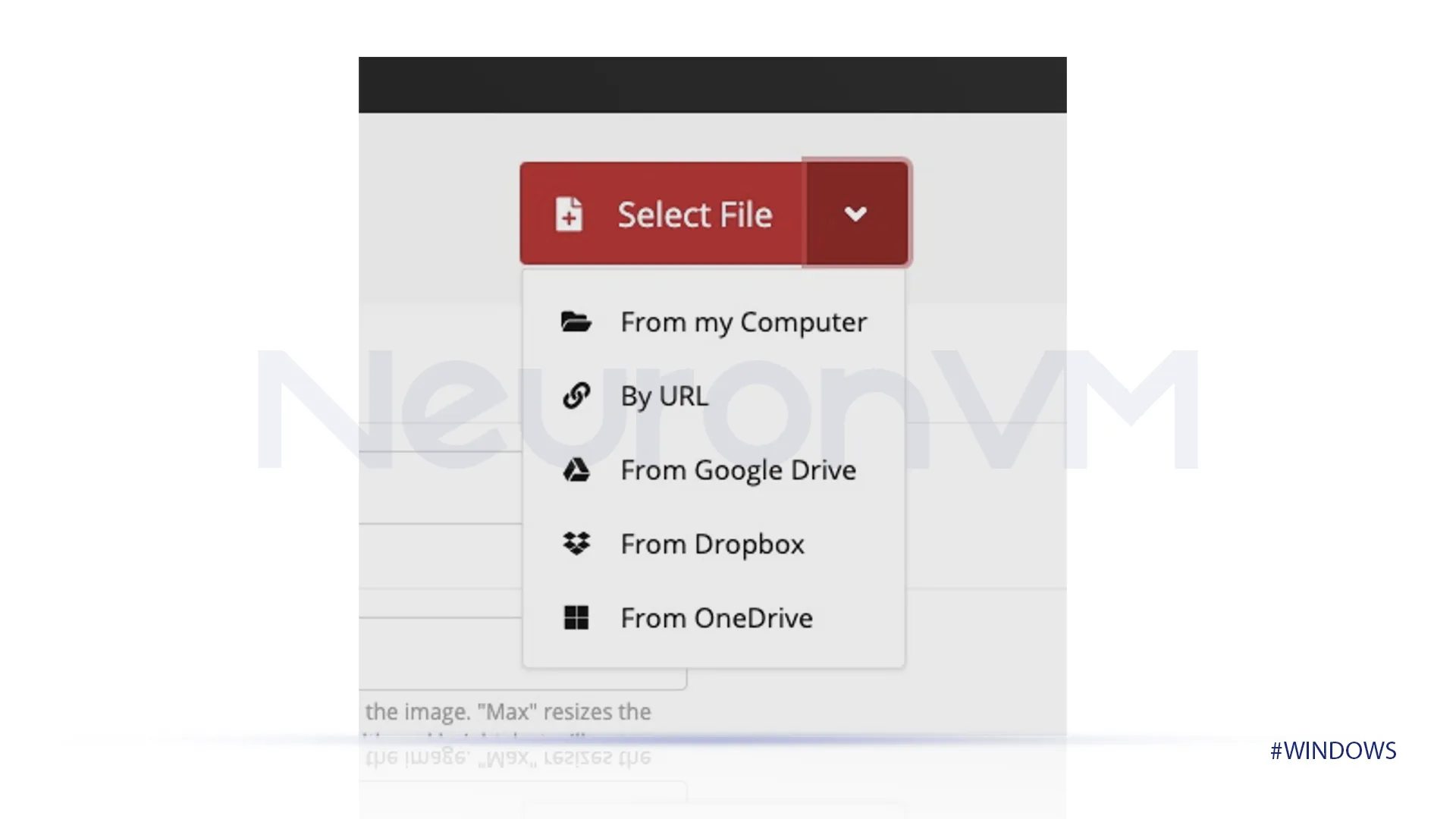 upload your file in the shown box