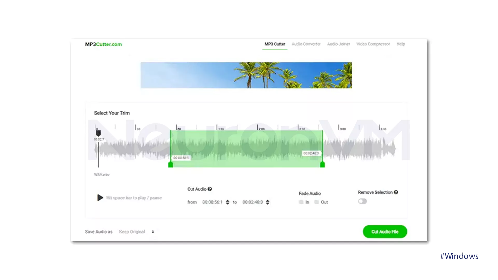 Split MP3 Files into Parts on Windows 11​ with MP3 Cutter- 2