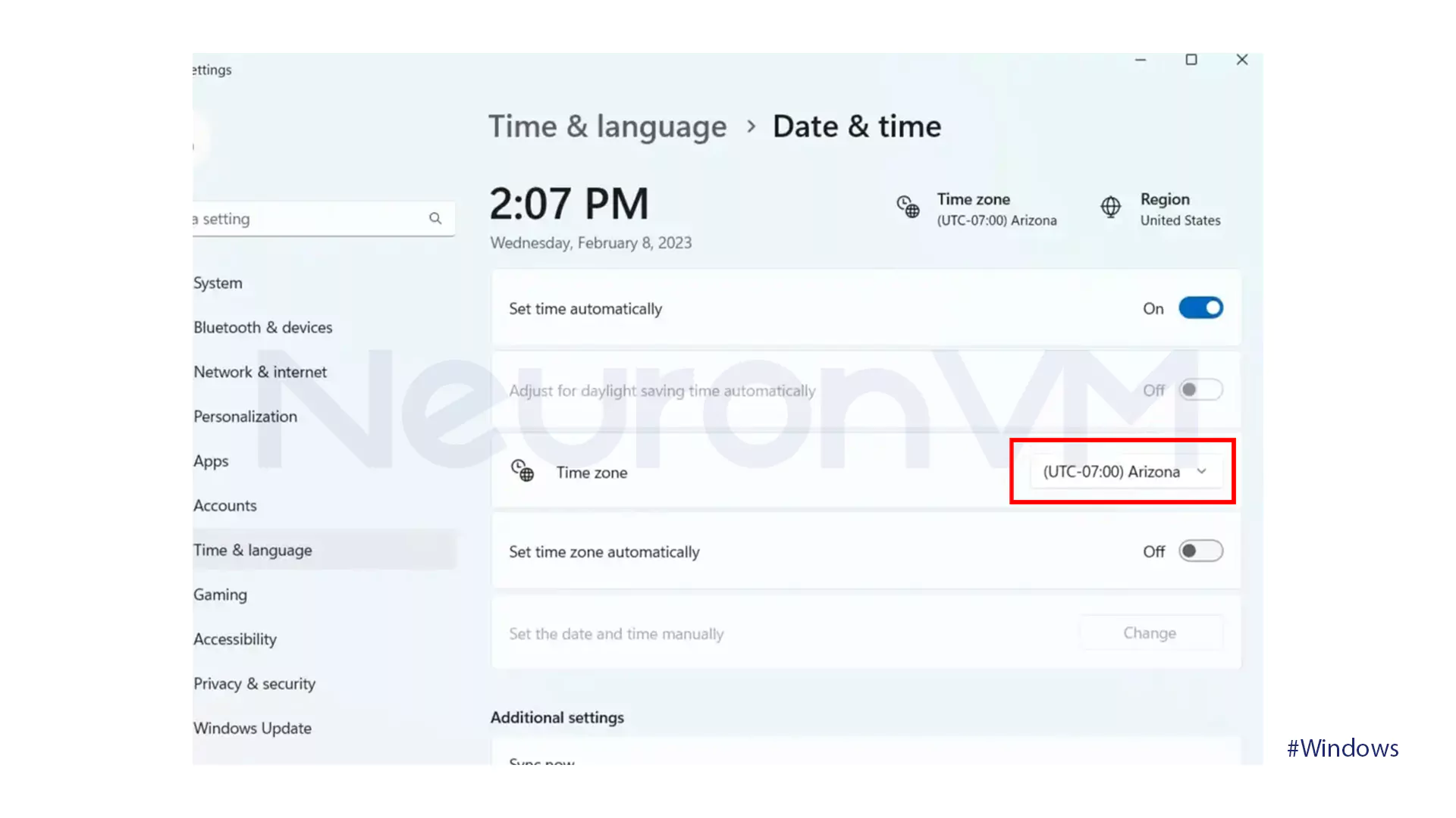 How to Set New Time Zone on Calendar in Windows 11​ - 4