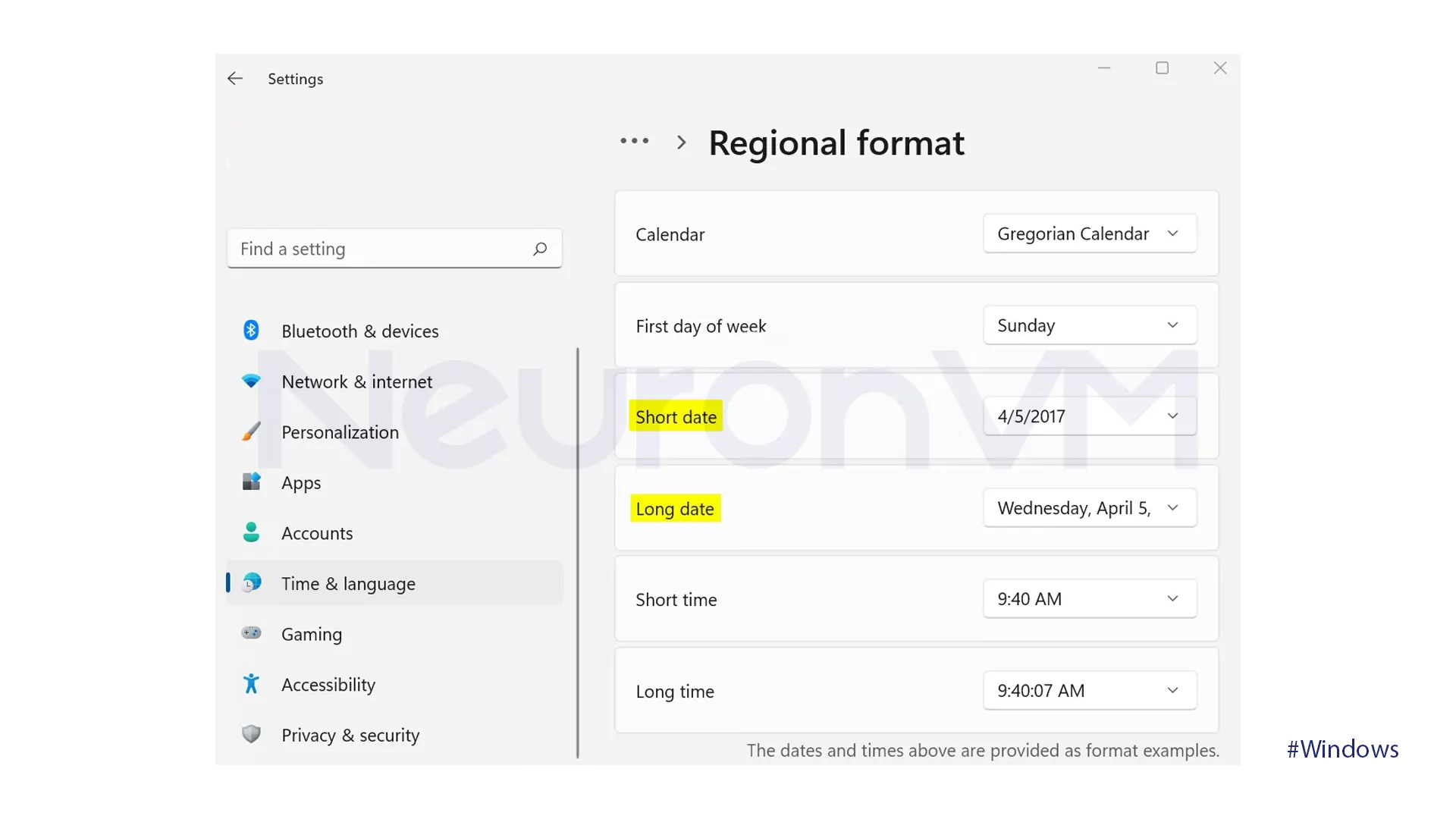 How to Change Region on Calendar in Windows 11​ - 2