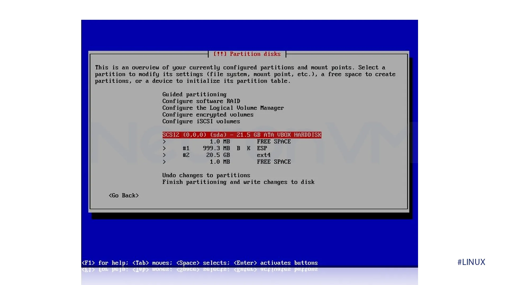 identify disk partitions