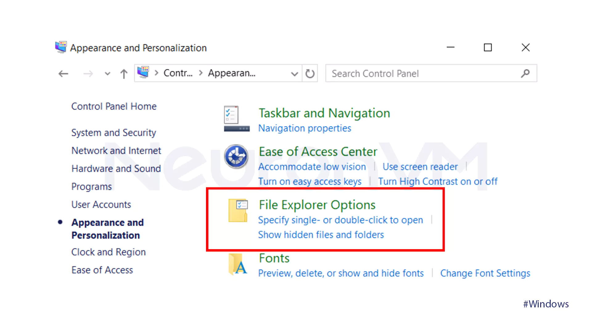 Hide File Extensions with File Explorer - 3
