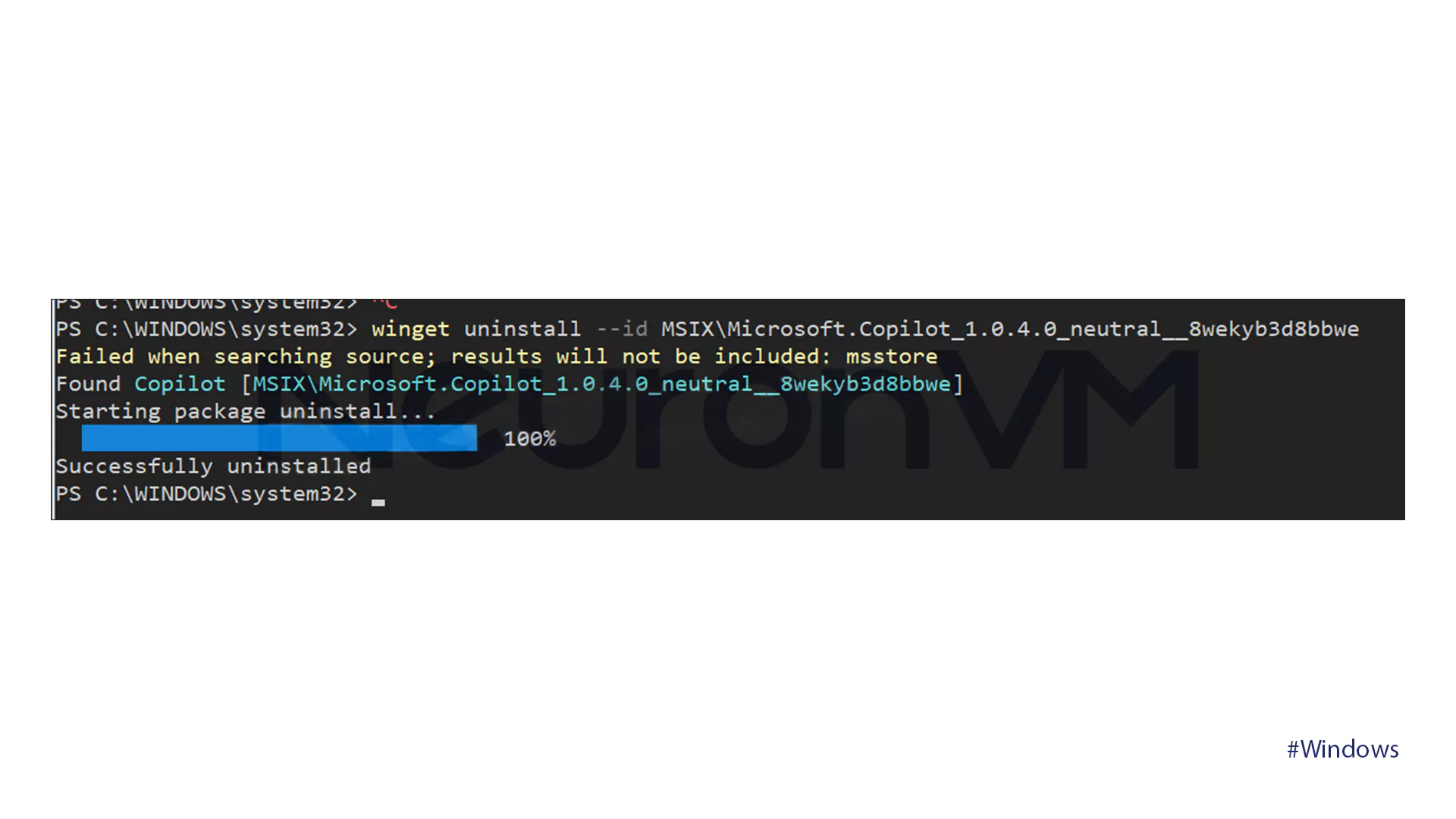 Remove Copilot Pro using Winget - 2