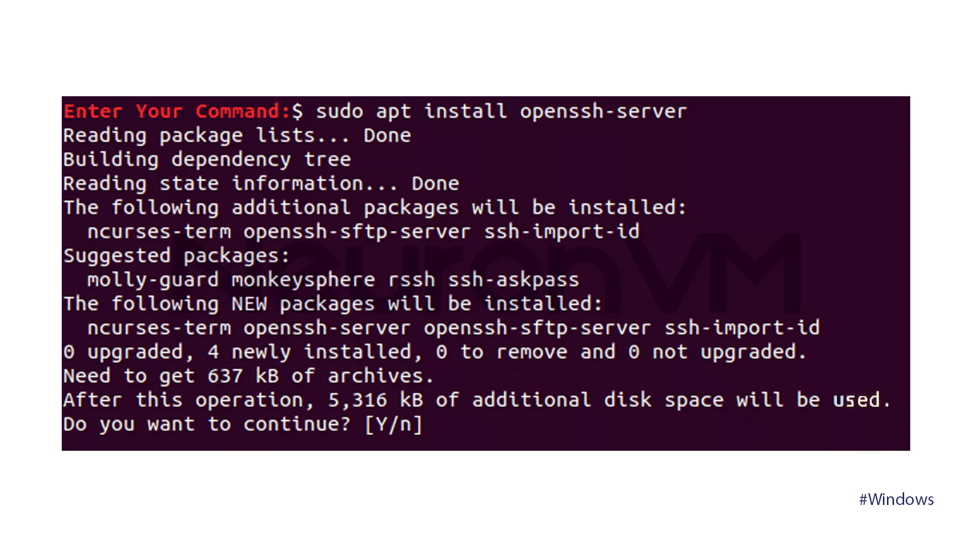 Install The Open SSH Package On Ubuntu - Transfer files via SSH