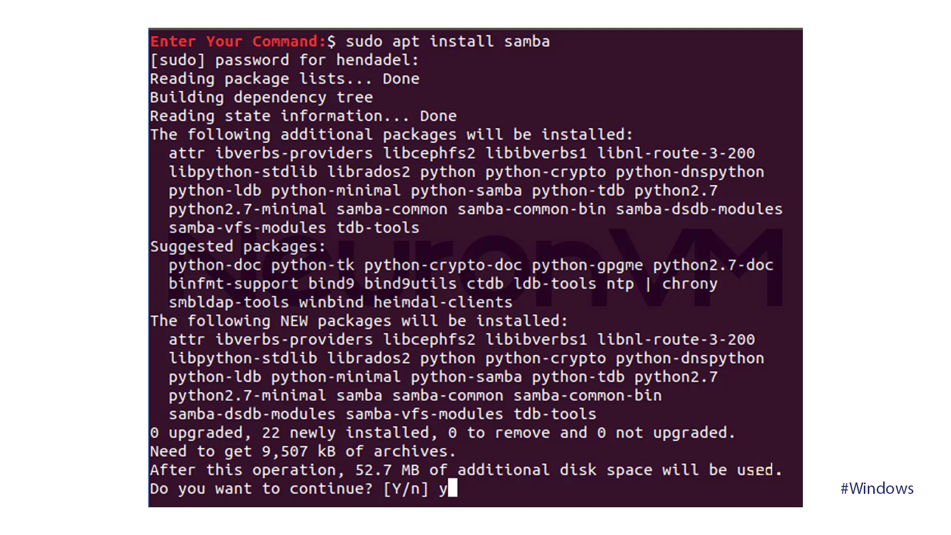 Install Samba Package On Ubuntu - Transfer files using Samba