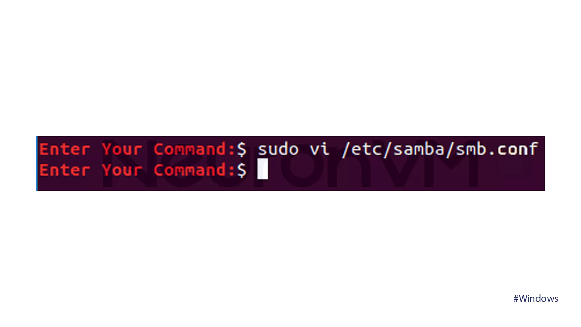 Open Samba Configuration File - Transfer files using Samba