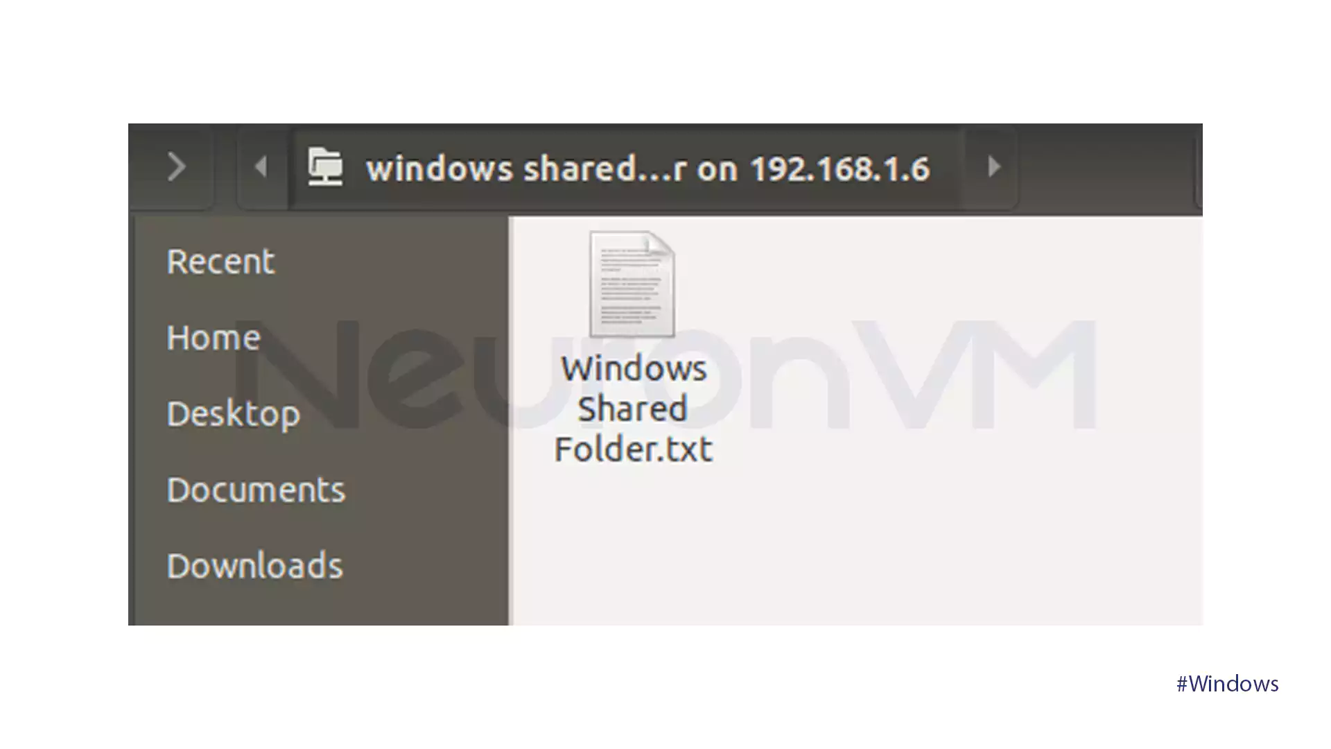 Windows Shared Folder - Transfer via Shared Network Folders