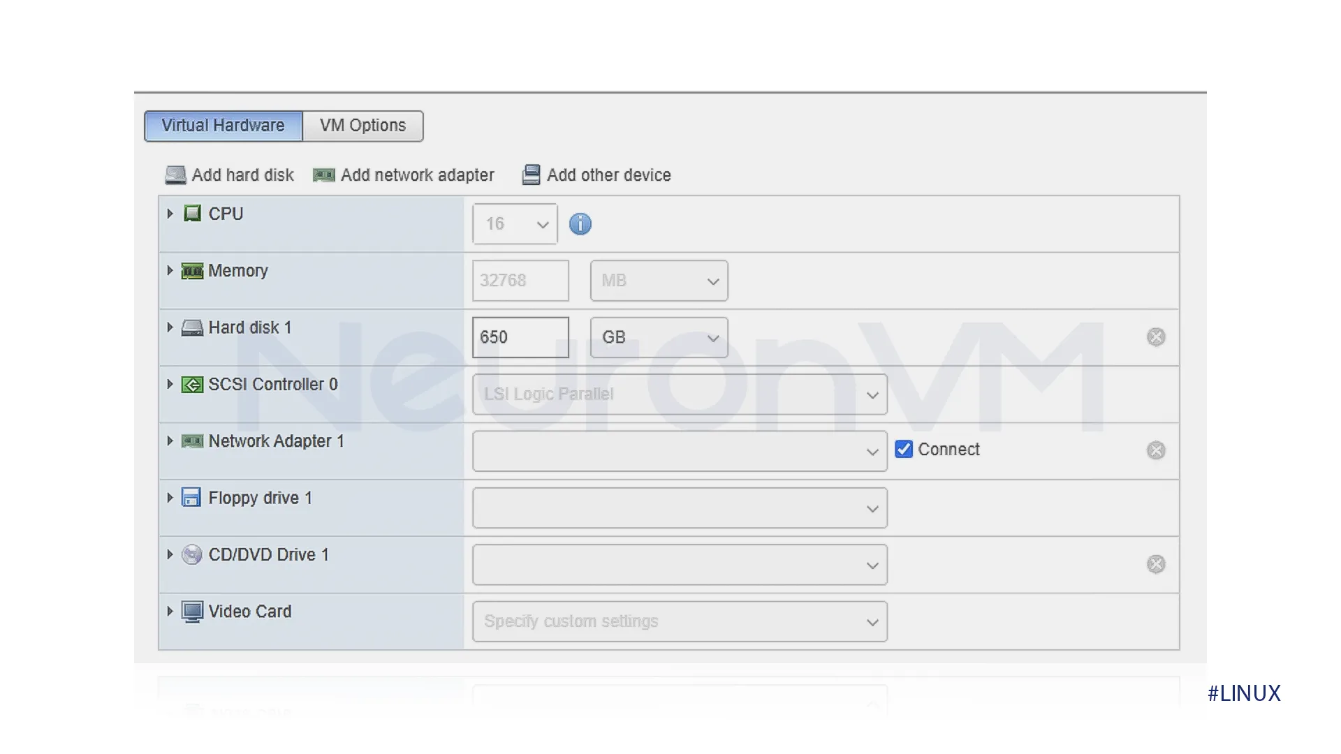 power off the VM to increase the virtual disk