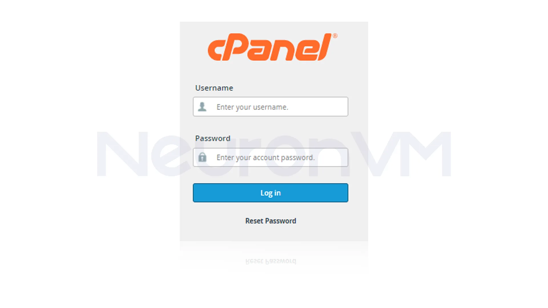 login to your cPanel account