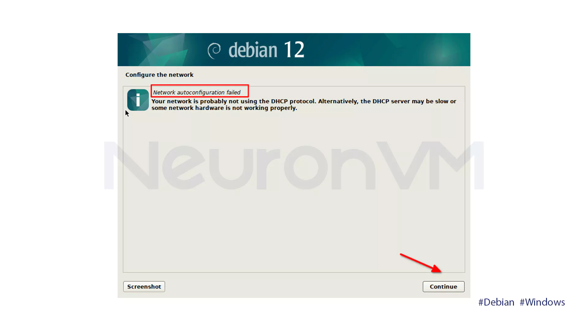Network Autoconfiguration Error
