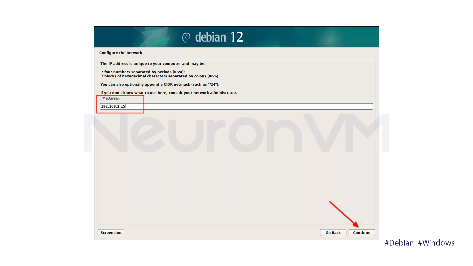 Set Up IP Address
