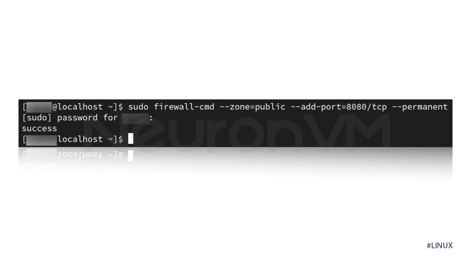 The output of the following command should look like this.